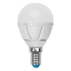 LED-G45-6W/NW/E14/FR ALP01WH пластик Лампочка светодиодная шар белая E14 6W 4500K Uniel LED-G45-6W/NW/E14/FR ALP01WH