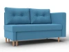 132578 Кушетка Лига-098 (ДВП,ДСП,ЛДСП,Брус,Фанера/Дерево/Рогожка/Голубой) Лига Диванов 132578