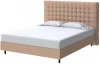 2032188 PROxSON Кровать Tallinn Boxspring Standart (Ткань: Рогожка Savana Camel (бежевый)) 90x200