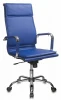 CH-993/BLUE Кресло руководителя Бюрократ CH-993 синий эко.кожа крестовина металл хром