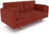 19169 Диван Arsko Ингвар М терракотовый велюр
