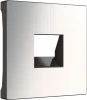WL02-RJ-CP Накладка для розетки Ethernet RJ-45 и телефонной розетки RJ11 (глянцевый никель) Werkel WL02-RJ-CP (a037018)