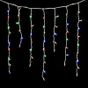 LL168-8-2M Гирлянда Бахрома 3,2 x 0,9 м Разноцветная 220В, 168 LED, Провод Белый Каучук, IP65
