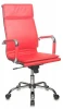 CH-993/RED Кресло руководителя Бюрократ CH-993 красный эко.кожа крестовина металл хром
