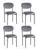 УТ000037769 Стул Stool Group Бриф NEW велюр серый 4 шт УТ000037769