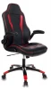 VIKING-2/BL+RED Кресло игровое Бюрократ VIKING-2 черный/красный искусственная кожа крестовина