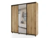 102102 Шкаф-купе, 177х60х230 Дуб вотан с зеркалом МАМА Prime 102102