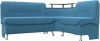 125904 Диван кухонный угловой Сидней правый угол (Голубой/Рогожка) Лига Диванов арт.125904
