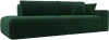 121342 Диван прямой Лига-036 НПБ Модерн подлокотник справа (Зеленый/Велюр) Лига Диванов арт.121342