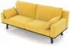 19655 Диван Arsko прямой Колин венге велюр желтый