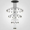 40.1639-0 Подвесная люстра Vibia Wireflow Chandelier 0378 Led Suspension 42 Lamp ImperiumLoft 40.1639-0 (75393-22)