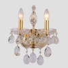 ISABEL AP2 GOLD/TRANSPARENT Бра Crystal Lux Isabel AP2 GOLD/TRANSPARENT (220V, подвески, подсвечник, свеча)