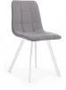 77825 Стул UNO, бархат светло-серый 26/ белый профиль Top Concept UNO 77825