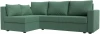 121540L Диван угловой Мансберг левый угол (Зеленый/Рогожка) Лига Диванов арт.121540L