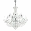 700514 Подвесная большая люстра Osgona Classic 700514 (220V, хрусталь, подсвечник, свеча)