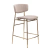 RF 0816 Стул полубарный Elle латте с золотыми ножками RF 0816