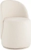 УТ000039104 Пуф Loreen вращающийся букле белый Stool Group (арт.УТ000039104)