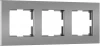 W0032965 Рамка на 3 поста (серебро софт) Werkel W0032965 (a062815)