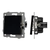 049880 Механизм выключателя одноклавишный самовозвратный SWT-MKR1-PL-BK-V (250V, 10A) (Arlight) 049880