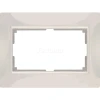WL03-Frame-01-DBL-ivory Рамка для двойной розетки Werkel Snabb, слоновая кость