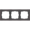WL03-Frame-03 Рамка на 3 поста Werkel Snabb Basic, серо-коричневый
