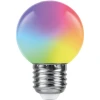 38126 Лампочка светодиодная RGB разноцветный шар G4 1W Feron 38126
