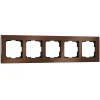 W0051714 Рамка на 5 постов (коричневый алюминий) W0051714 (a050958)
