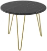 006695 Стол журнальный Рид Голд 430 черный мрамор/золото от фабрики Mebelik