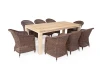 ARBC8T-9-SET brown Обеденная группа садовая, цвет коричневый 4SIS Арбаро С ARBC8T-9-SET brown