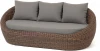 YH-C3093W brown "Барселона" диван из искусственного ротанга трехместный, цвет коричневый 4SIS арт.УТ-00009401