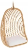 081691 Кресло подвесное на стойке La Forma (ex Julia Grup) Ekaterina (Белый/ Ротанг,Акрил,Веревка,Пена)