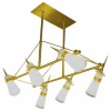 P-493/6 satin gold Потолочная люстра N-Light P-493 P-493/6 satin gold