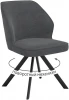 00-00074668 Стул DikLine 233 поворотный NS13 GRAPHITE, ножки черные арт.00-00074668
