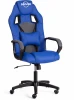 21153 Компьютерное кресло игровое Tetchair DRIVER (Исскуственая кожа,Ткань/Синий,Серый)