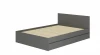 00-00164605 Кровать БТС 1,4 м Симпл КР-12, графит