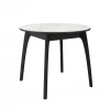 00-00079587 Стол DikLine MK46 Керамика Белый мрамор/подстолье черное/опоры черные арт.00-00079587