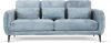 785935 Диван Amsterdam трехместный ОГОГО (арт.785935), (Ткань,Велюр/Голубой)