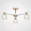 CORF-B01 Потолочная люстра на штанге Corf B3 Champagne 3 Lamps ImperiumLoft Corf-B01 (189486-26) (220V)