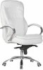 108F-LMR LYNDON, цвет сиденья белый Офисное кресло для руководителей LYNDON (белый)