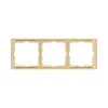 EC3GD Рамка 3-постовая золотой Kollinger Eclipse EC3GD