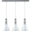 C-03-CR-M-00-CR-LMP-O-16 Люстра подвесная Lamp4you, 3 плафона, хром с белым и серым