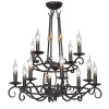 V1039/8+4 Подвесная люстра Vitaluce V1039/8+4 (220V, ковка, свеча)