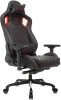 KNIGHT TITAN BR Кресло игровое Knight Titan черный/красный ромбик эко.кожа с подголов. крестовина металл