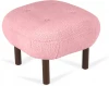 826136 Пуф Lounge Wood ОГОГО (арт.826136), (Искусственный мех/Розовый)