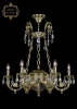 31.44.6.KR175SP.250IT.G.Sp.Clear.1C Подвесная люстра с хрустальными подвесками Art Classic 31.44 31.44.6.KR175SP.250IT.G.Sp.Clear.1C