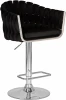 9692-LM MARCEL, цвет сиденья черный велюр (MJ9-101), цвет основания хромированная сталь Стул барный DOBRIN MARCEL (черный велюр (MJ9-101))