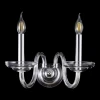ARABESQUE AP2 CHROME Бра Crystal Lux ARABESQUE AP2 CHROME (220V, подсвечник, свеча)