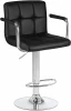 5011-LM KRUGER ARM,  цвет сиденья черный, цвет основания хром Стул барный KRUGER ARM (чёрный)