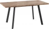 101682 Стол МАМАДОМА Борг Дуб 120, Дуб Веллингтон/ Черный