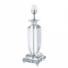 49854 Основание настольной лампы хрустальное Eglo Glasbury, 1 лампа, хром с прозрачным